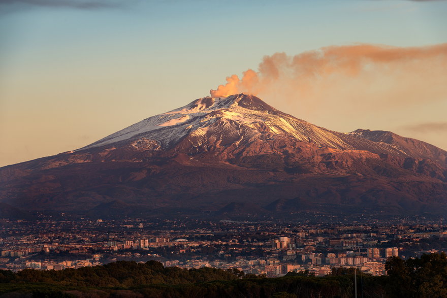 Katania i wulkan Etna