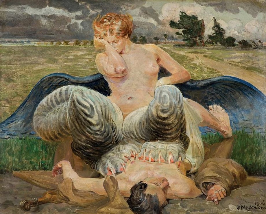 Jacek Malczewski, "Artysta i Chimera", 1906