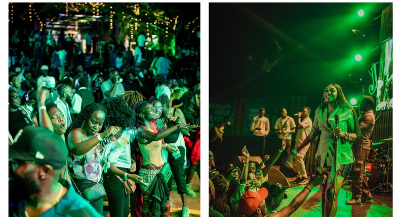 Irene Ntale thrilled revellers at the Jameson Hangout on Saturday