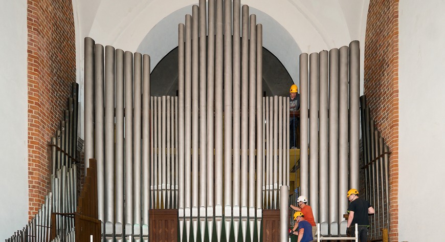 Rozbiórka organów w katedrze