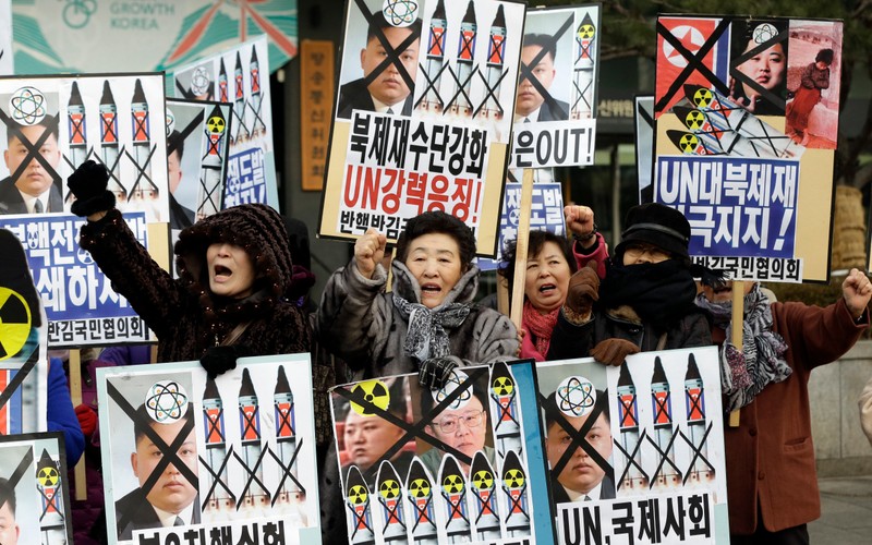 Protest mieszkańców Seulu