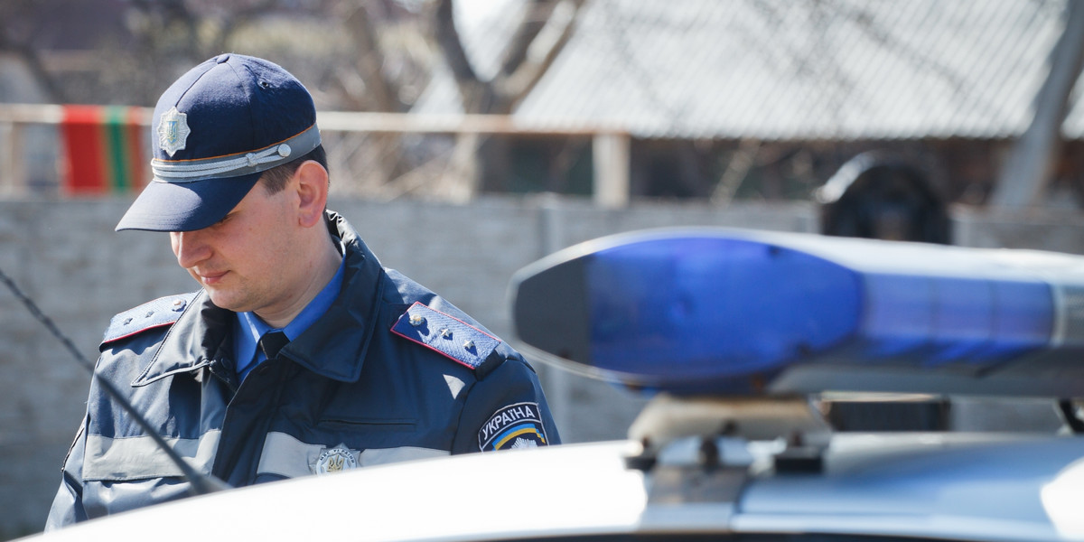 Policjant na Ukrainie