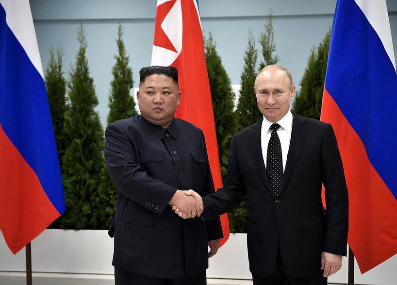 Kim Dzong Un i Władimir Putin we Władywostoku, 2019 r. (fot. kremlin.ru)
