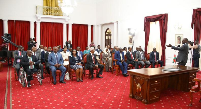 President William Ruto met Jubilee MPs at State House on February 8, 2023