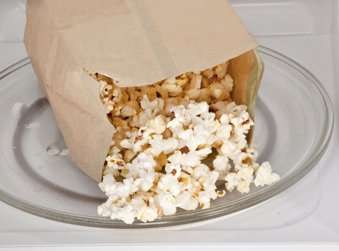 7. Popcorn przygotowywany w mikrofalówce