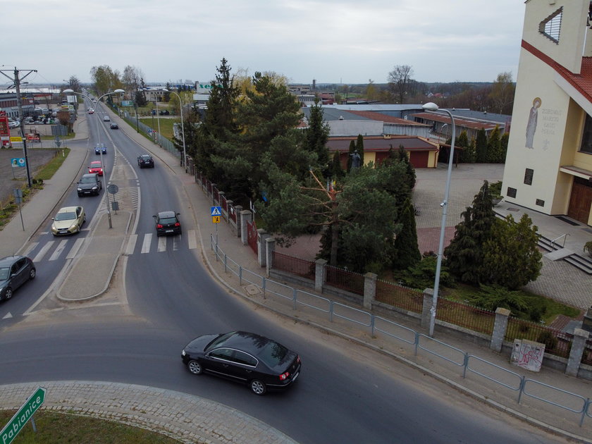 przeleciał nad rondem