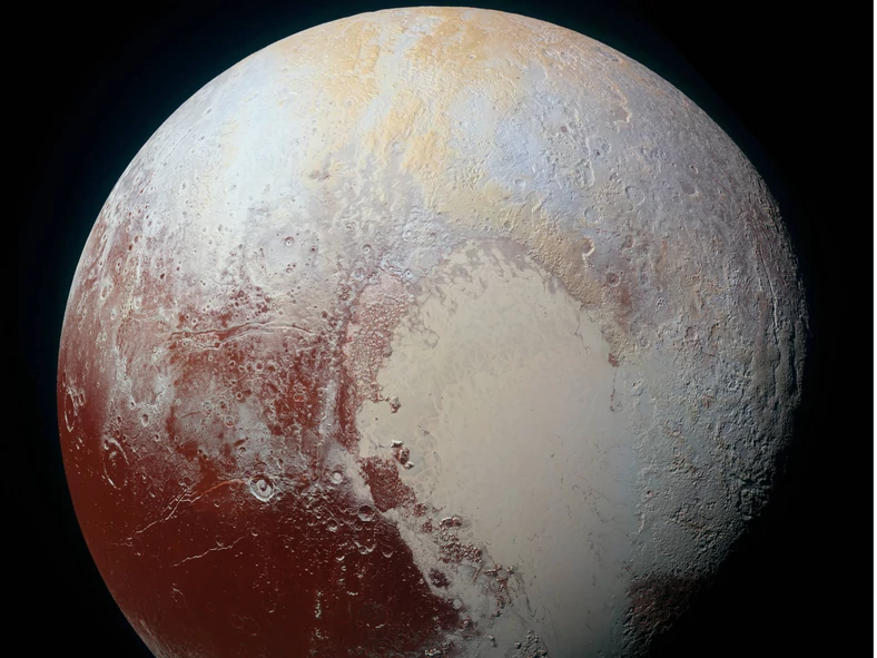 Pluton na zdjęciu NASA
