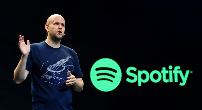 Daniel Ek, Spotify CEO.DON EMMERT/AFP via Getty Images