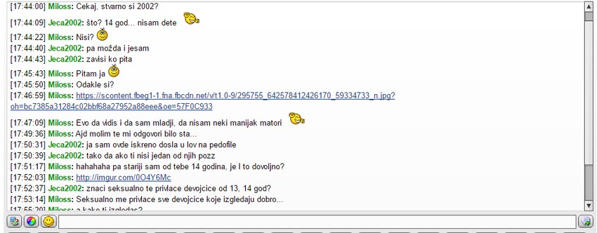 Dopisivanje s pedofilima