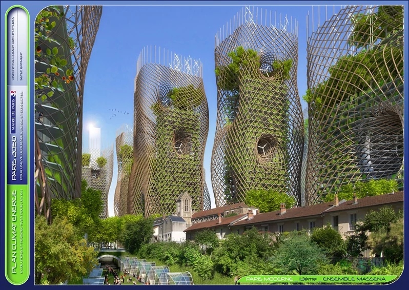 Paryż w roku 2050 - futurystyczna wizja Vincenta Callebaut