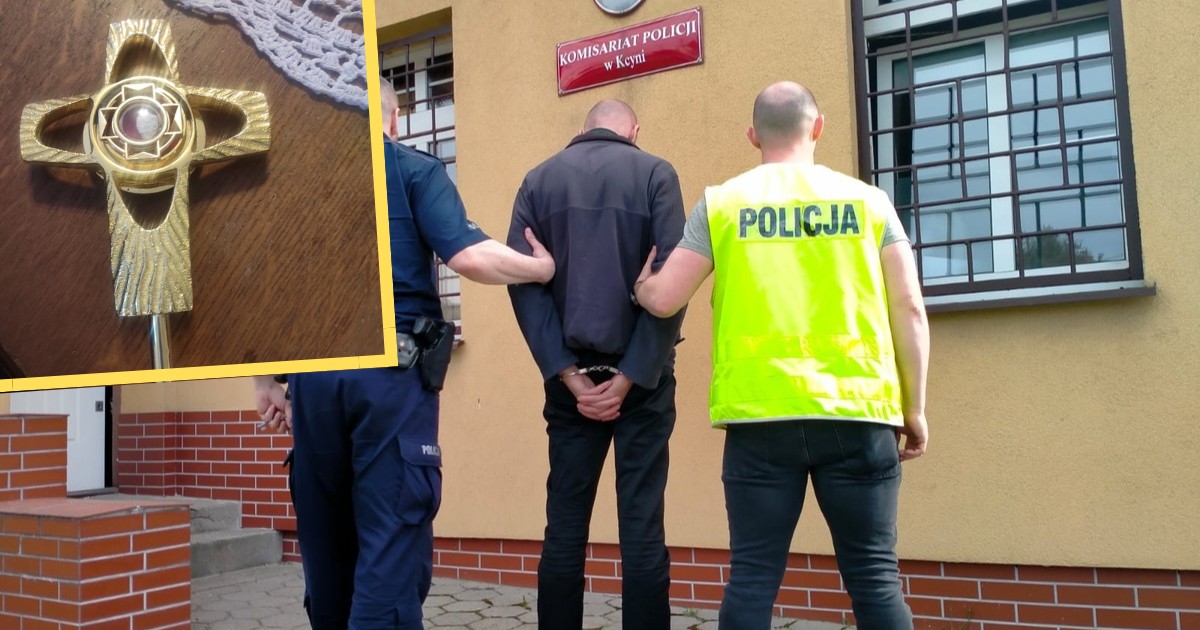 Włamał się do kościoła i ukradł relikwię. Zatrzymali go po dwóch godzinach