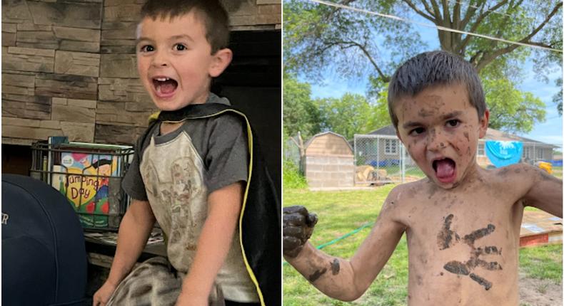 Bethaney Phillips allows her sons to wrestle and get dirty.Courtesy Bethaney Phillips