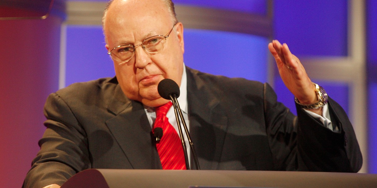 Roger Ailes, chairman and CEO of Fox News and Fox Television Stations, answers questions during a panel discussion at the Television Critics Association summer press tour in Pasadena, California July 24, 2006.