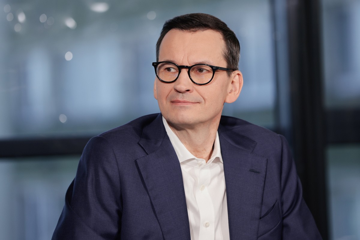 Mateusz Morawiecki omyłkowo zagłosował przeciwko propozycji Trzeciej Drogi Fot. Dawid Zuchowicz / Agencja Wyborcza.pl