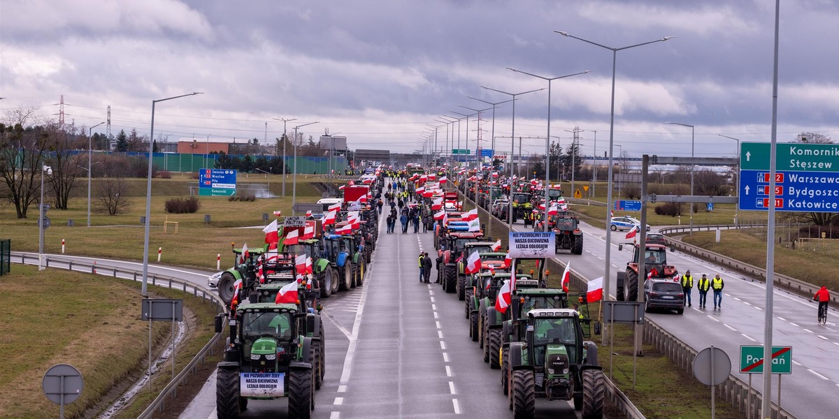 Protest rolników.