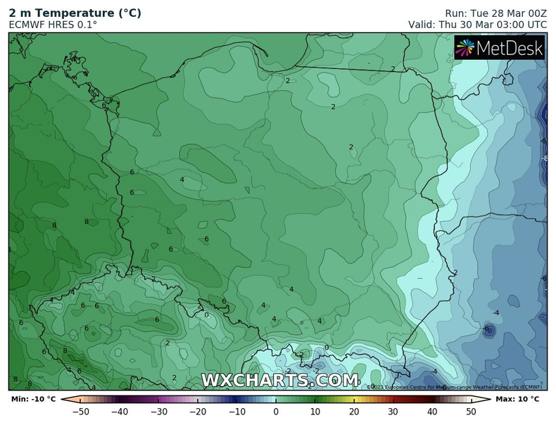 Poranek zapowiada się wyraźnie cieplej