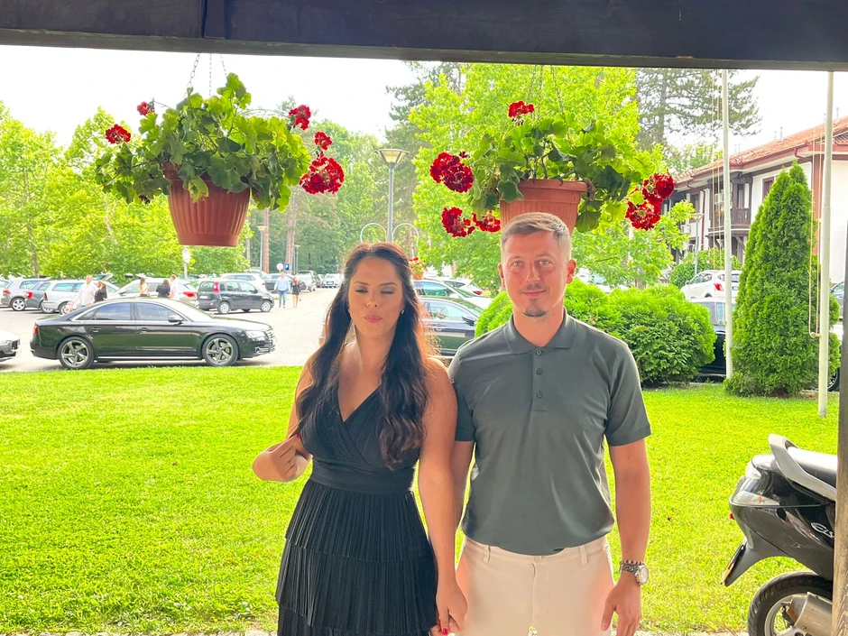 Milan Dinčić Dinča sa ženom