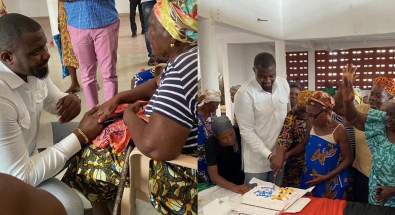 Dumelo celebrates birthday with widows