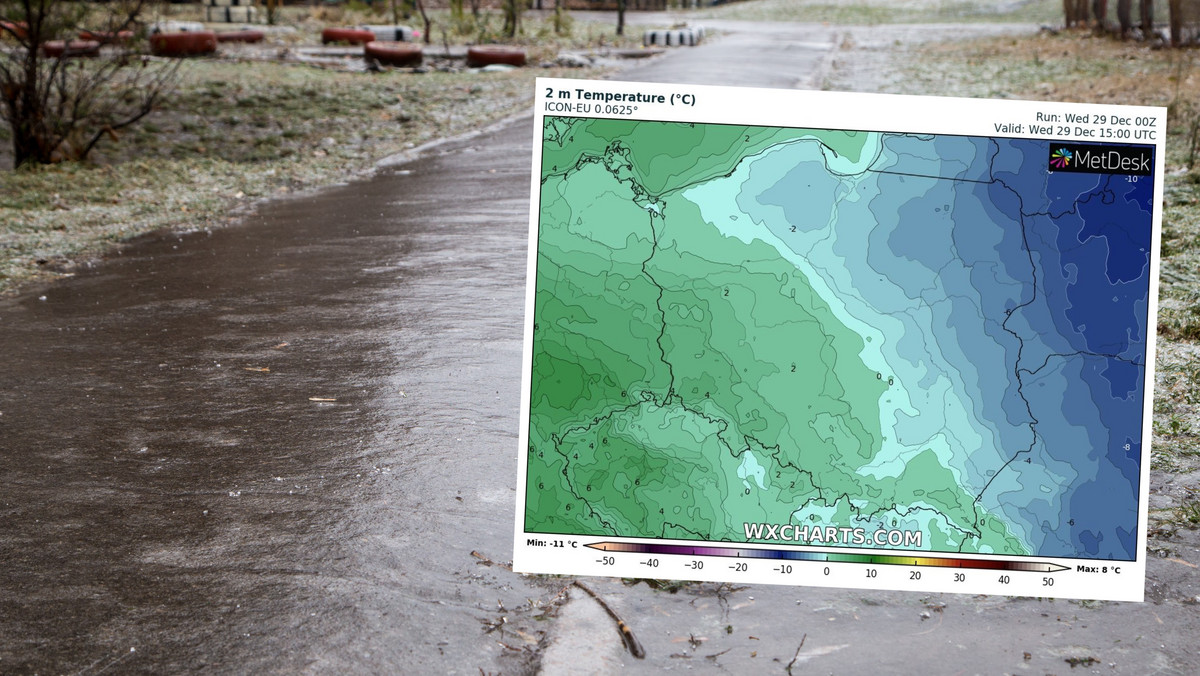 Prognoza pogody na środę, 29 grudnia. Coraz cieplej. Uwaga na opady marznące