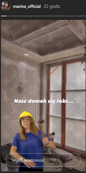 Screenshot z Instastory Mariny Szczęsnej