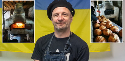 Serce rośnie, gdy widzi się, co robi piekarz z Poznania w Ukrainie. Żołnierze go ostrzegają, ale on nie ma zamiaru się wycofywać [wideo]