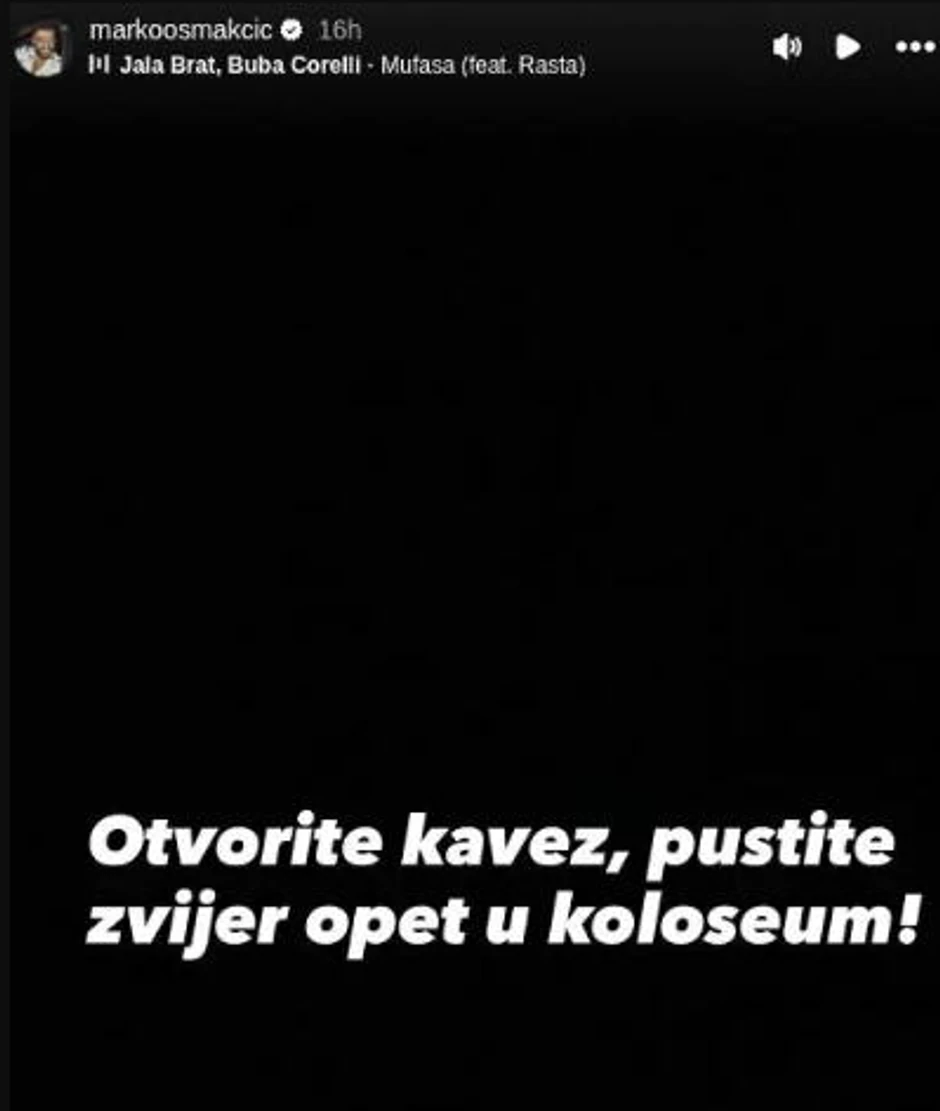 Marko Osmakčić nakon diskvalifikacije poslao poruku Velikom šefu