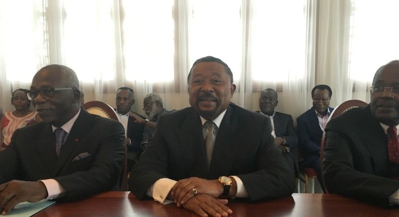 Gabon opposition leader Jean Ping attends a meeting with advisors in Libreville, Gabon, September 26, 2016. 