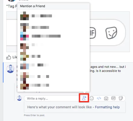 Facebook z nowym przyciskiem do oznaczania znajomych w komentarzach