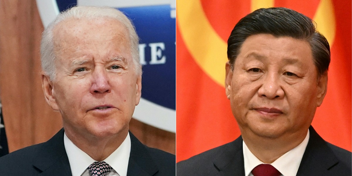 Joe Biden i Xi Jinping.