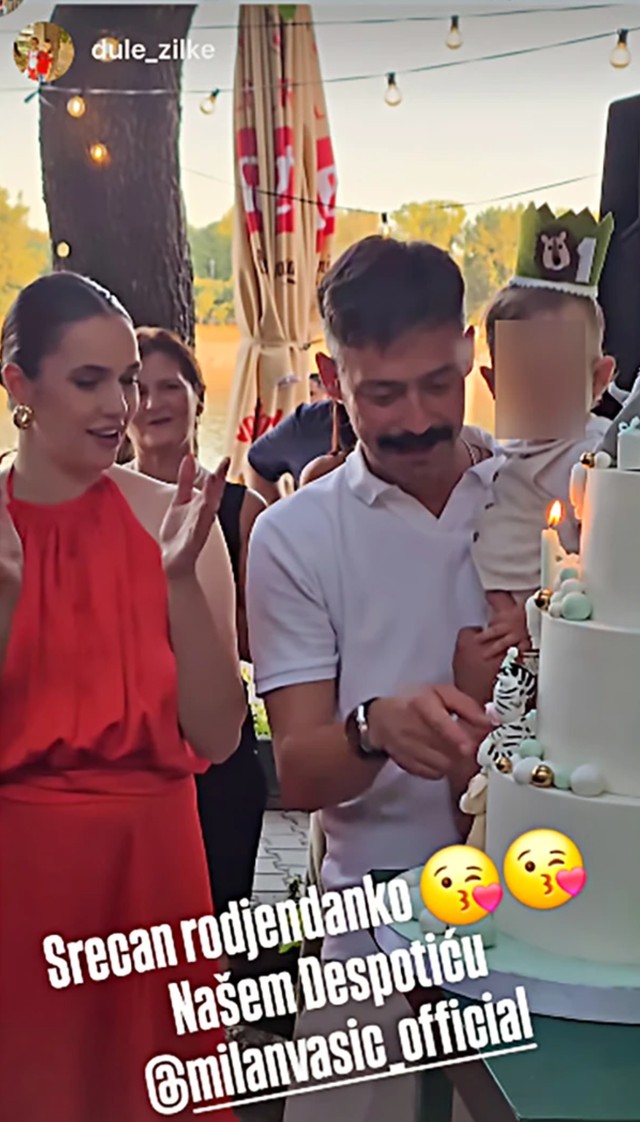 Milan Vasić proslavio rođendan sina