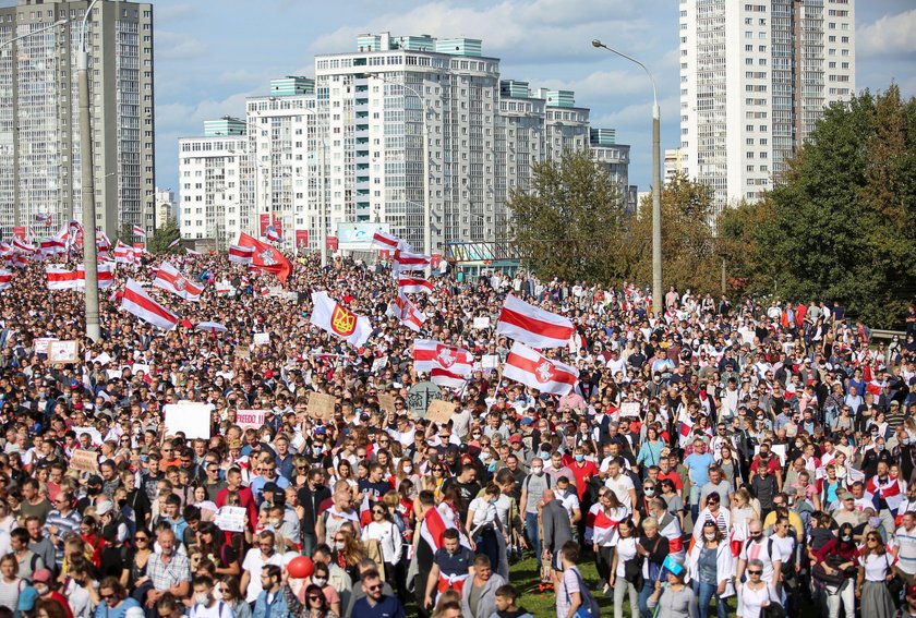 Kolejny nerwowy dzień na Białorusi. Zatrzymano kilkaset osób