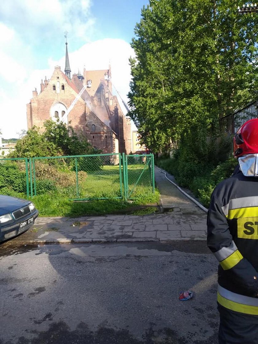 Pożar kościoła św. Piotra i Pawła w Gdańsku