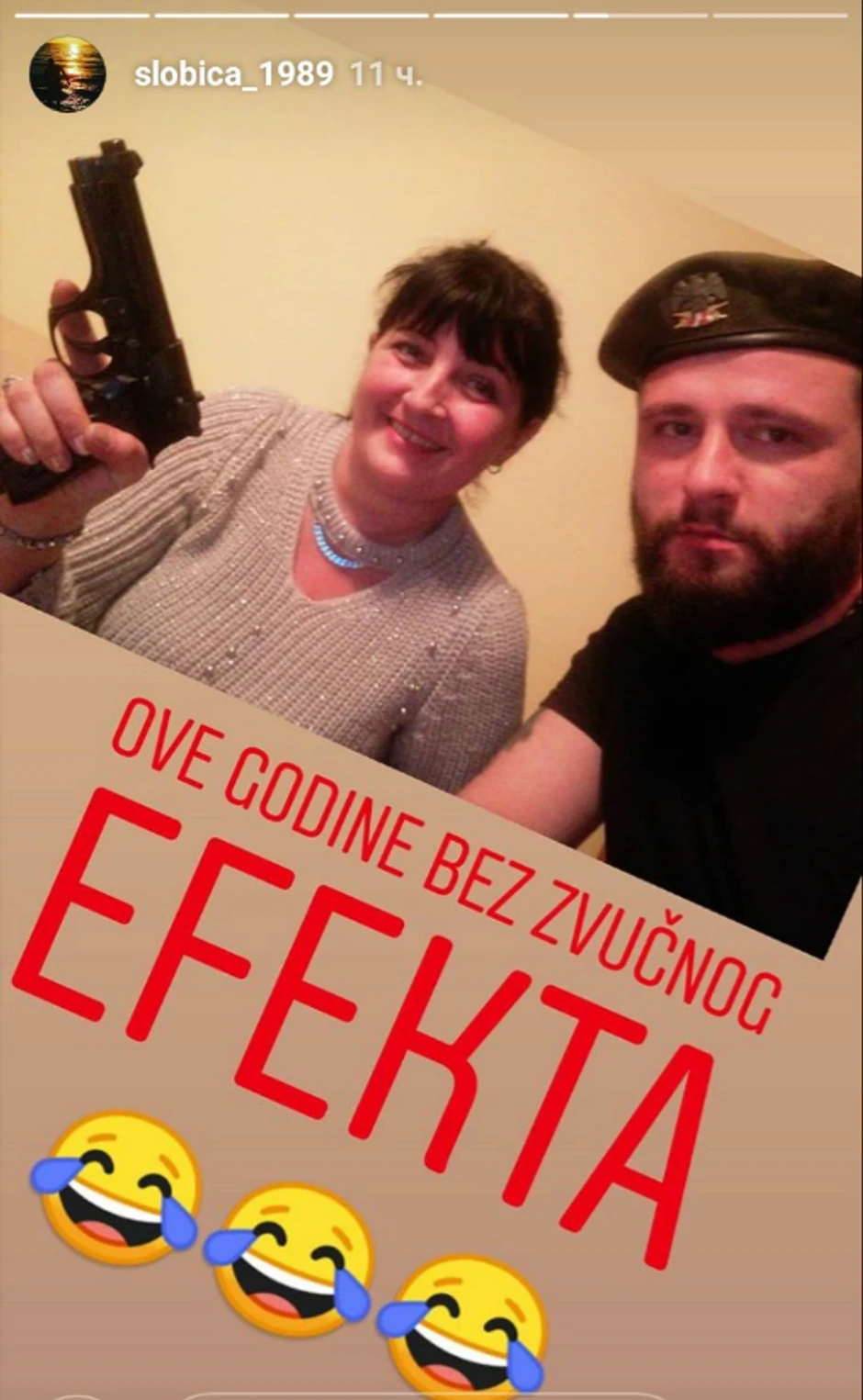 Ovoga puta objavio je samo fotografiju