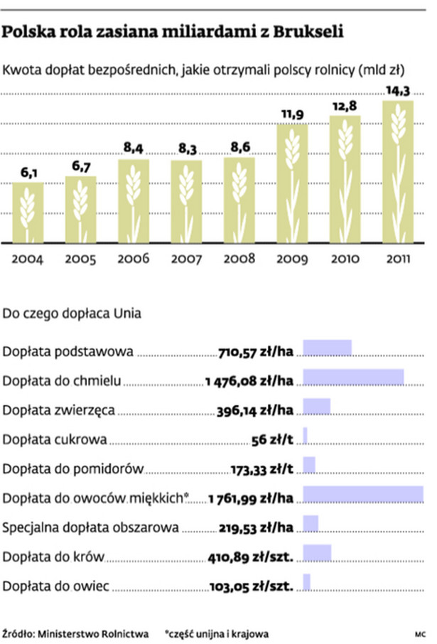 Polska rola zasiana miliardami z Brukseli