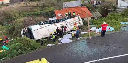 Wypadek autobusu pełnego turystów na Maderze. Są zabici i ranni