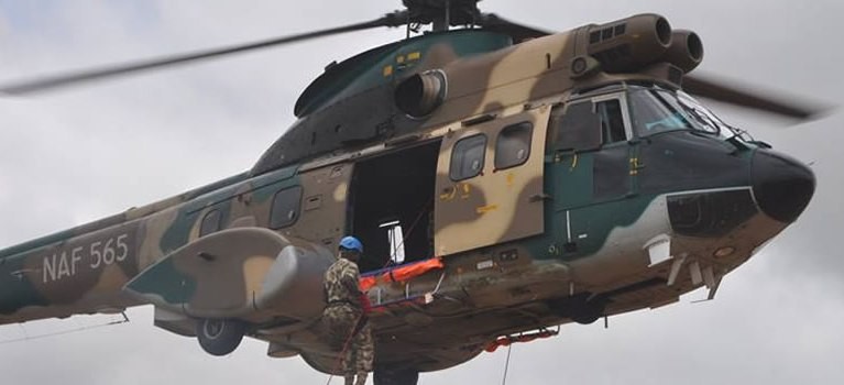 F-7Ni aircraft of the Nigeria Air Force on duty (NAN) 