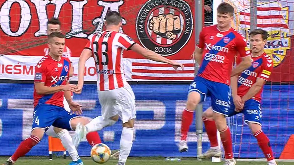 Kamil Pestka w barwach Cracovii