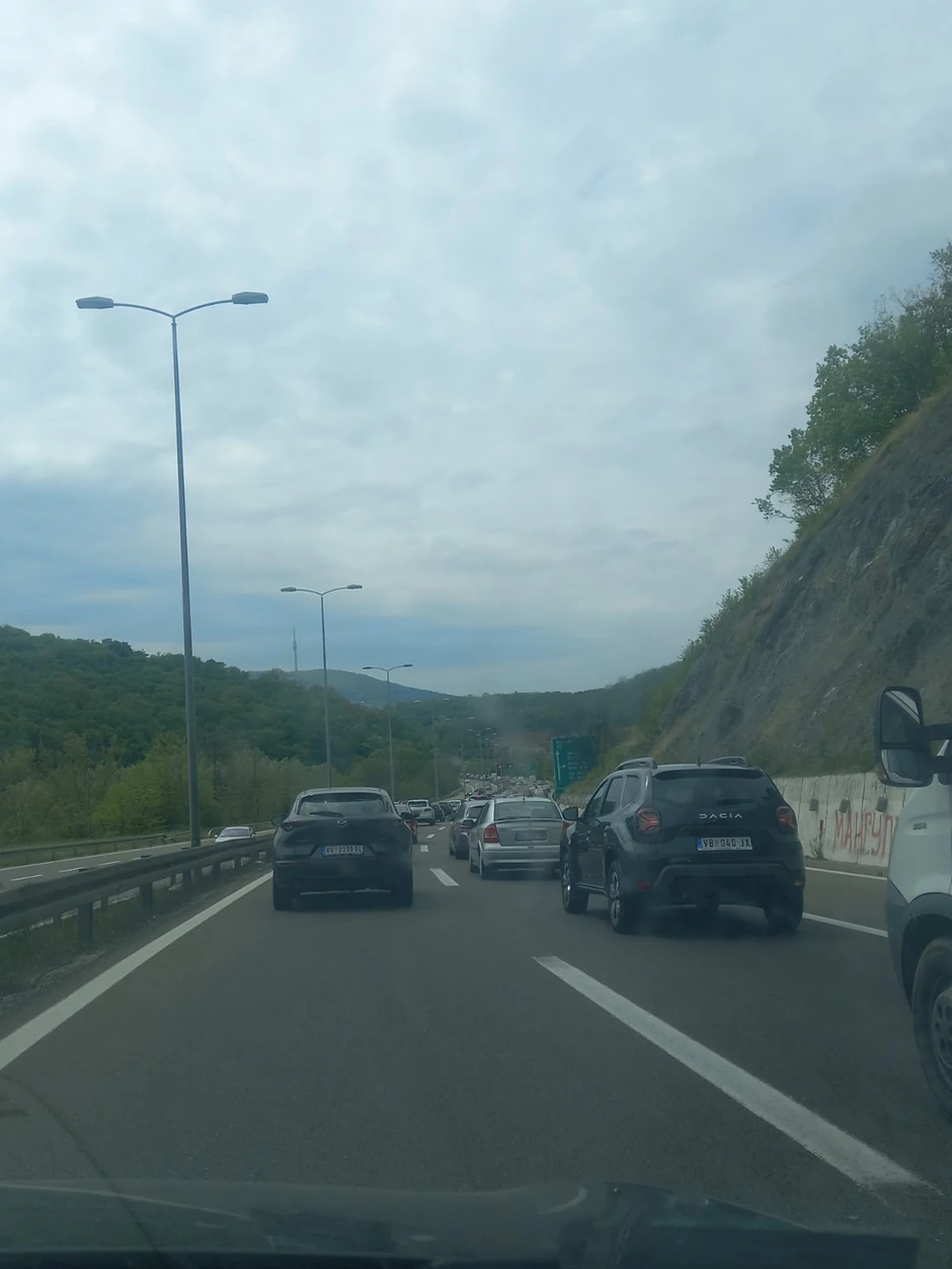 Gužve na izlazu iz Beograda