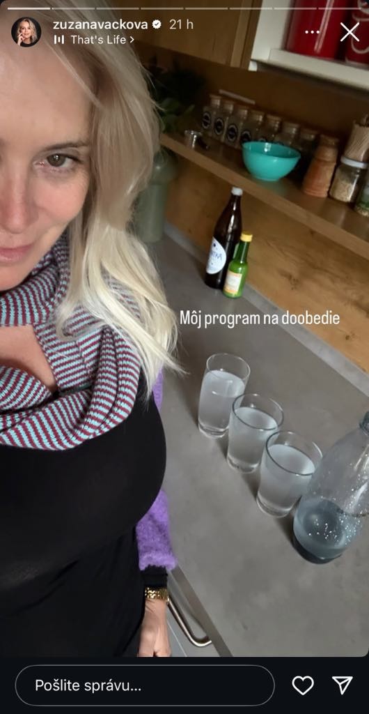Herečka Zuzana Vačková absolvovala kolonoskopické vyšetrenie.