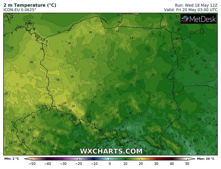 Temperatura będzie zróżnicowana