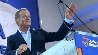 Donald Tusk wieczór wyborczy