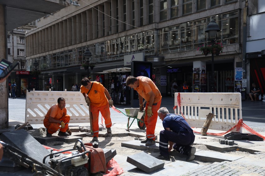 Radovi u Kolarčevoj ulici