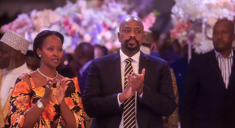 Gen. Muhoozi Kainerugaba and his wife, Charlotte Nankunda