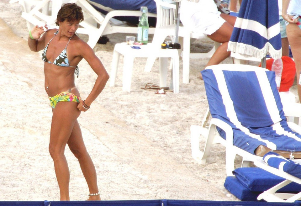 Księżna Monako Stefania na wakacjach na południu Francji w 2005 roku / fot. East News