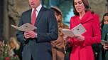 Kate Middleton i książę William na koncercie "Royal Carols: Together At Christmas" w Opactwie Westminsterskim w Londynie