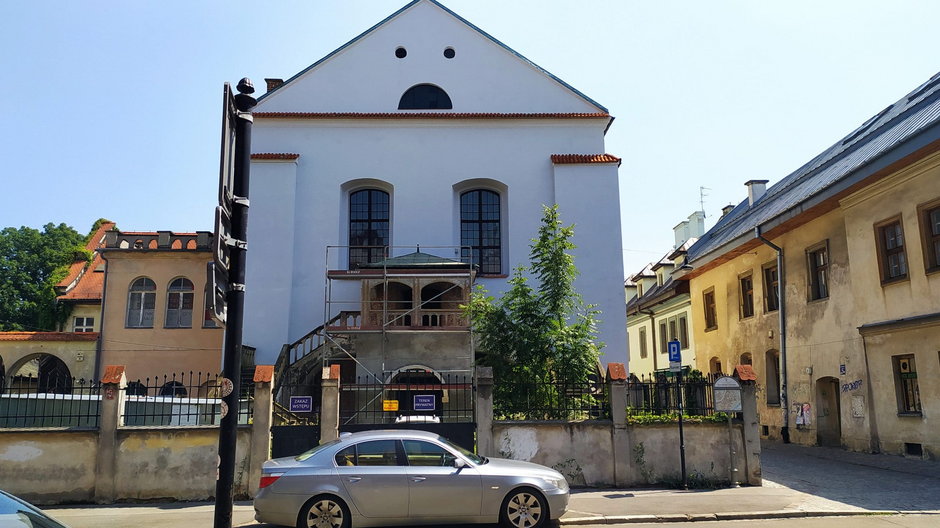 Barokowa synagoga Izaaka w Krakowie na Kazimierzu.