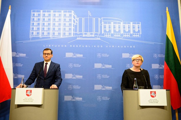 Premier Mateusz Morawiecki i premier Litwy Ingrida Simonyte