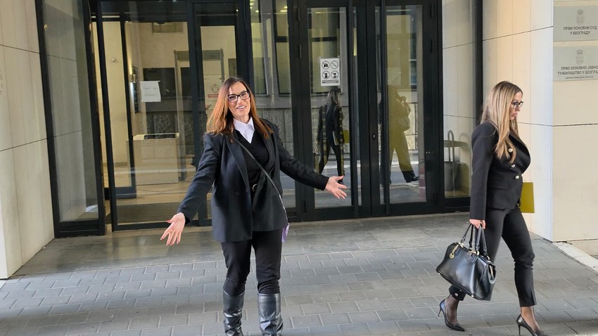 Kristina Spalević stigla na suđenje sa Kristijanom Golubovićem
