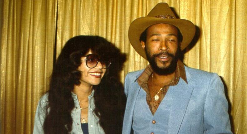 Marvin Gaye and wife, Jan