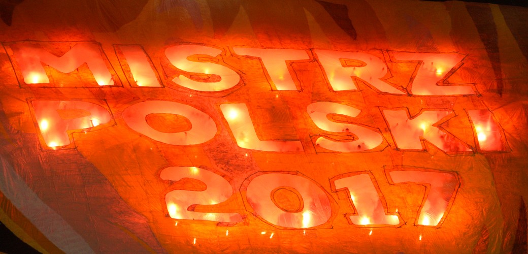 Oprawa na stadionie Legii Warszawa